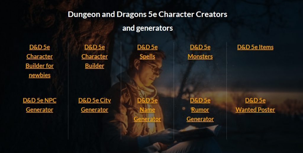 The Dungeon Master's Vault 5e Character Creators